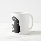 Pop Art Thinking Chimpanzee Kaffeetasse (VorderseiteRechts)