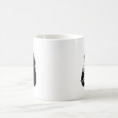 Pop Art Thinking Chimpanzee Kaffeetasse (Mittel)