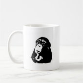Pop Art Thinking Chimpanzee Kaffeetasse (Links)