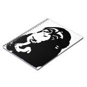 Pop Art Thinking Chimpanzee Notizblock (Linke Seite)