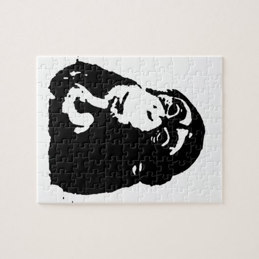 Pop Art Thinking Chimpanzee Puzzle (Horizontal)
