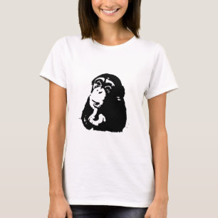 Pop Art Thinking Chimpanzee T-Shirt