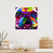 Pop-Art-Tier Poster (Küche)