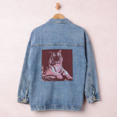 Pop Art Tiger0 Jeansjacke (Hangar)
