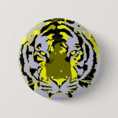Pop Art Tiger Button (Vorderseite)