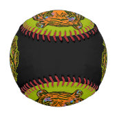 Pop Art TIGER HEAD + Ihr Backgr. Ideen Baseball (Rückseite)