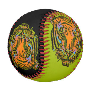 Pop Art TIGER HEAD + Ihr Backgr. Ideen Baseball