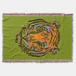 Pop Art TIGER HEAD + Ihr Backgr. Ideen Decke