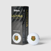 Pop Art TIGER HEAD + Ihr Backgr. Ideen Golfball (Verpackungen)