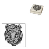 Pop Art TIGER HEAD + Ihr Backgr. Ideen Gummistempel (Stempel)