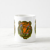 Pop Art TIGER HEAD + Ihr Backgr. Ideen Kaffeetasse (Mittel)