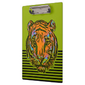 Pop Art TIGER HEAD + Ihr Backgr. Ideen Klemmbrett (Links)