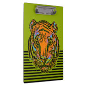 Pop Art TIGER HEAD + Ihr Backgr. Ideen Klemmbrett (Rechts)