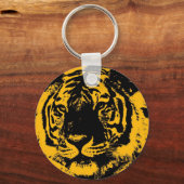 Pop Art Tiger Schlüsselanhänger (Vorderseite)