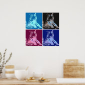 Pop Art Tigers Poster (Küche)