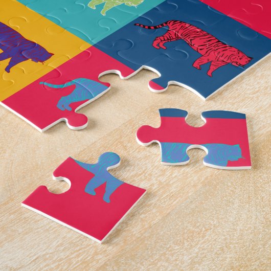 Pop Art Tigers Puzzle (Seite)