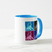 Pop Art Tigers Tasse (VorderseiteRechts)