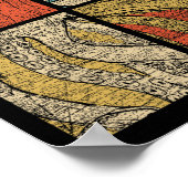 Pop Art Tintenfisch Octopus Poster (Ecke)