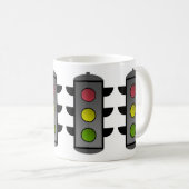 Pop Art Traffic Light Kaffeetasse (VorderseiteRechts)