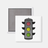 Pop Art Traffic Light Magnet (Vorderseite/Rückseite)