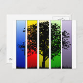 Pop Art Tree Postkarte (Vorne/Hinten)