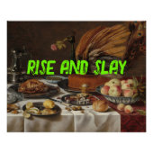 Pop Art Trendy Rise and Slay Funny Poster (Vorderseite)