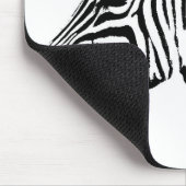 Pop Art Trendy Template Zebras Tiere Schwarz-weiß Mousepad (Ecke)