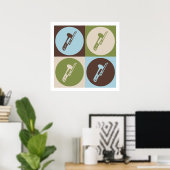 Pop Art Trombone Poster (Heimbüro)