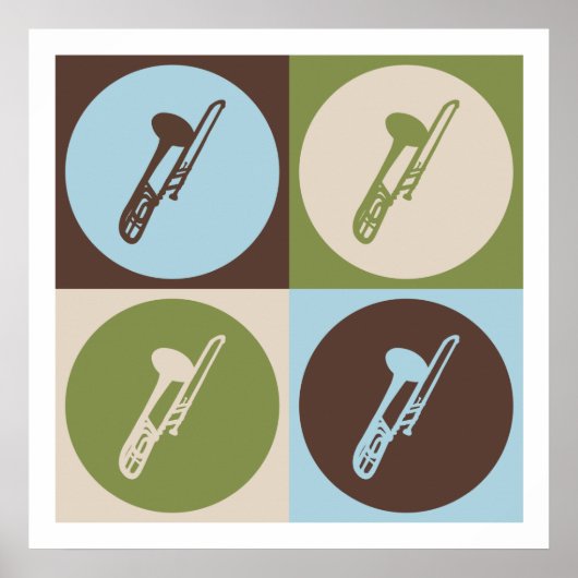 Pop Art Trombone Poster (Vorne)
