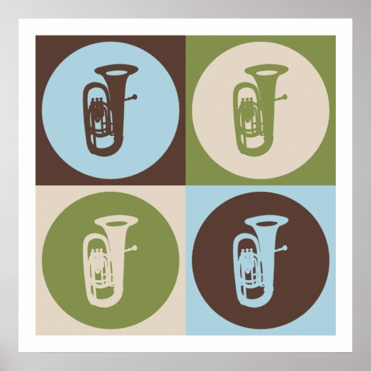 Pop Art Tuba Poster (Vorne)