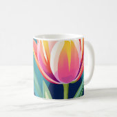 Pop Art Tulip Kaffeetasse (VorderseiteRechts)
