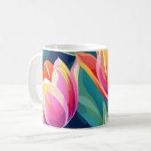 Pop Art Tulip Kaffeetasse (Vorderseite Links)