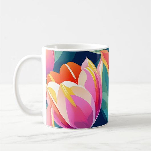 Pop Art Tulip Kaffeetasse (Links)