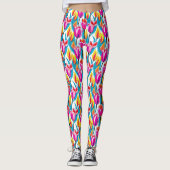 Pop Art Tulips Leggings (Vorderseite)
