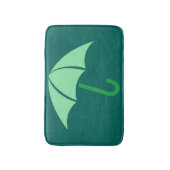 Pop Art Umbrella Green Badematte (Vorderseite Vertikal)