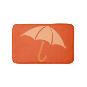 Pop Art Umbrella Orange Badematte (Vorderseite)