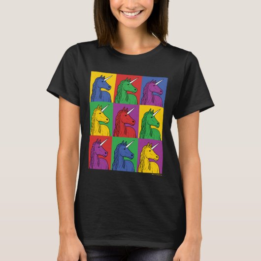 Pop Art Unicorn T-Shirt (Vorderseite)