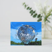 Pop Art Unisphere Postkarte (Stehend Vorderseite)