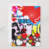 Pop Art Valentine Dankeskarte (Vorderseite)
