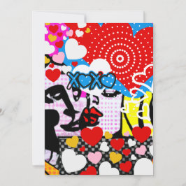 Pop Art Valentine Dankeskarte