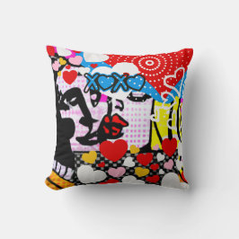 Pop Art Valentine Kissen