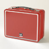 Pop Art Valentine Metall Brotdose (Rückseite)