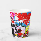 Pop Art Valentine Pappbecher (Links)