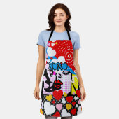 Pop Art Valentine Schürze (Getragen)