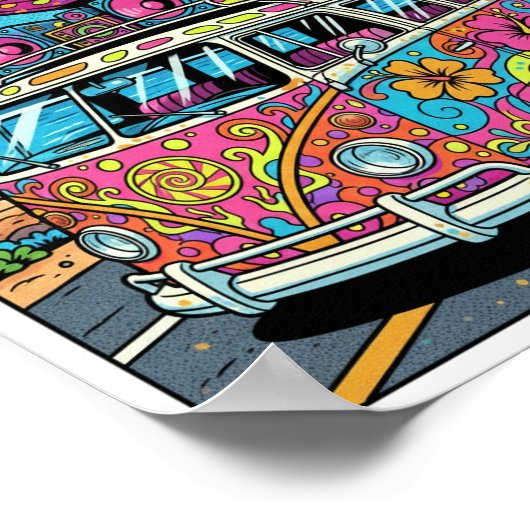 Pop Art Van Poster (Ecke)