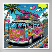 Pop Art Van Poster (Vorne)