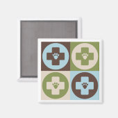 Pop Art Veterinärmedizin Magnet (Vorderseite/Rückseite)