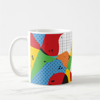 Pop Art, Vibrant Minimalismus. Kaffeetasse