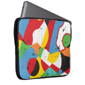 Pop Art, Vibrant Minimalismus. Laptopschutzhülle (Vorne Rechts)