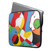 Pop Art, Vibrant Minimalismus. Laptopschutzhülle (Vorderseite Links)
